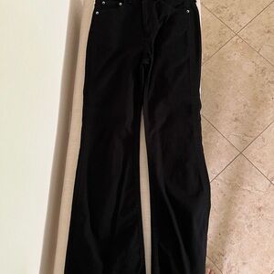 Rag and Bone high waist flare black jeans